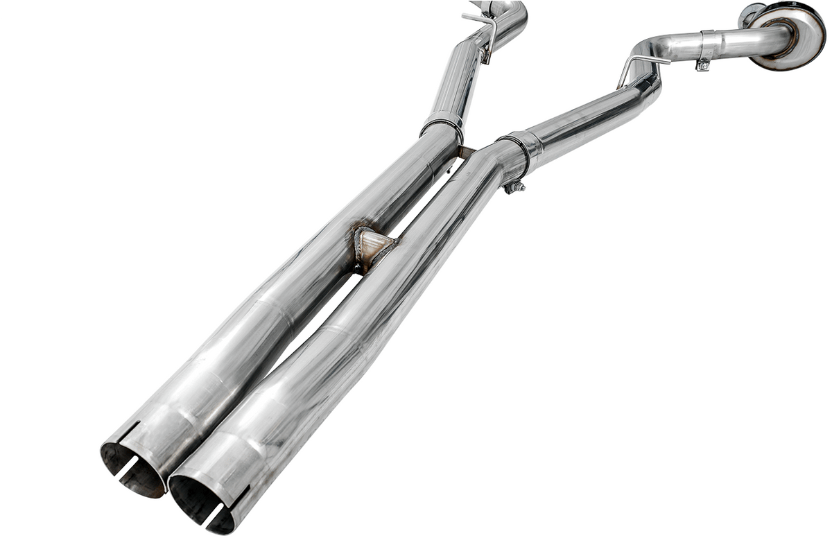 AWE Touring Edition Exhaust - Non-Resonated - Diamond Black Quad Tips (2015-2020 Dodge Challenger 5.7L) - 3020-43084