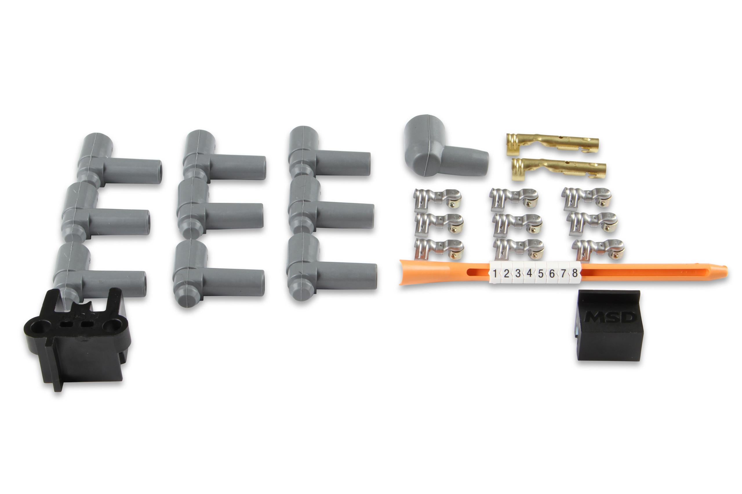 Msd 31223 Wire Set, Black Super Conductor, Universal 8-Cyl., 90° Plug/90° Plug