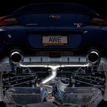 AWE Track Edition Exhaust - Chrome Silver Tips (2016-2023 Subaru BRZ / Toyota GR86 / Toyota 86) - 3020-32279