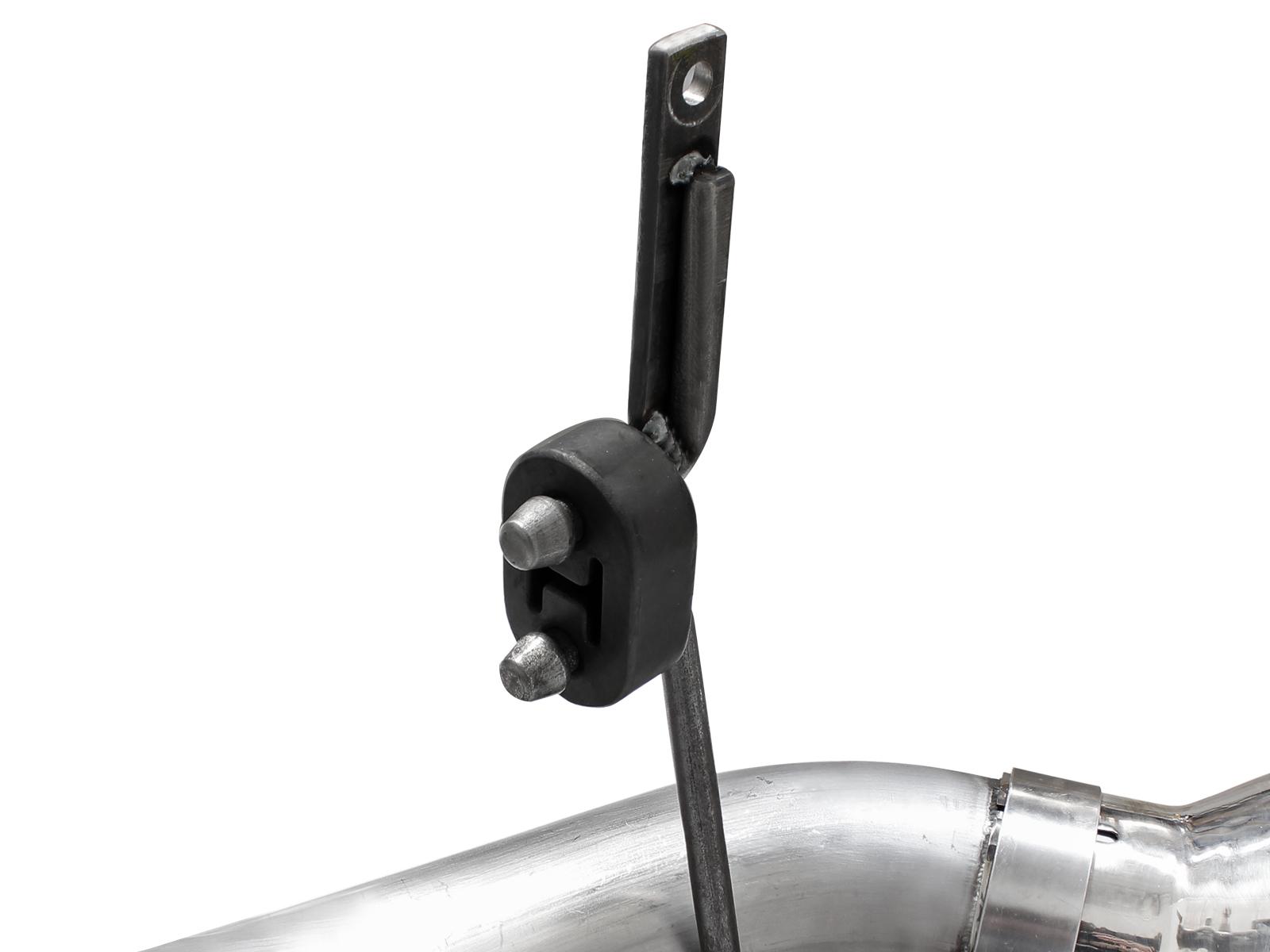 AFE ATLAS 4 IN Aluminized Steel DPF-Back Exhaust System w/Black Tip (2011-2014 F-250 Super Duty, F-350 Super Duty) - 49-03065-B