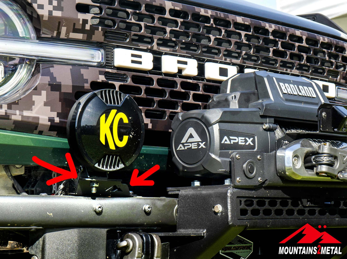 Mountains2Metal Modular Bumper Light Bracket (Bronco 2021+) - BR6LMB1