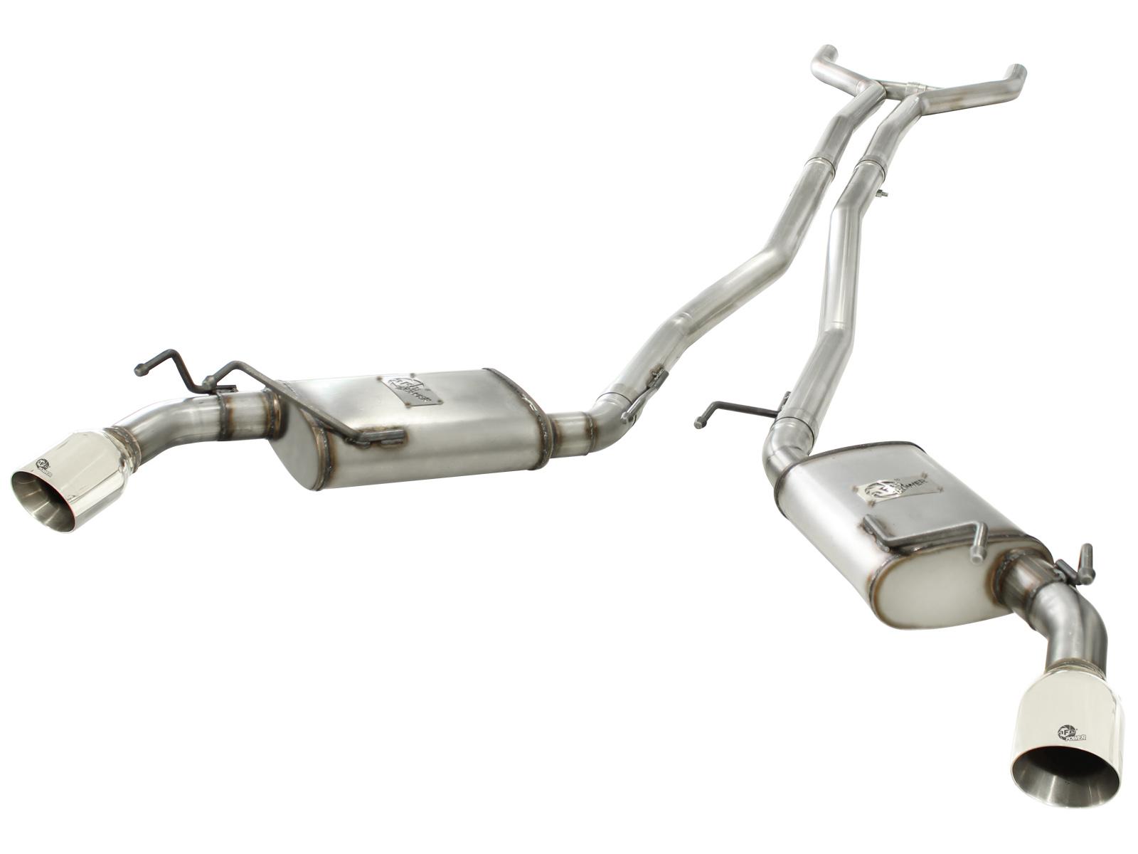 AFE MACH Force-Xp 2-1/2in 409 Stainless Steel Cat-Back Exhaust System w/Polished Tip (2010-2013 Camaro, Camaro) - 49-44042-P