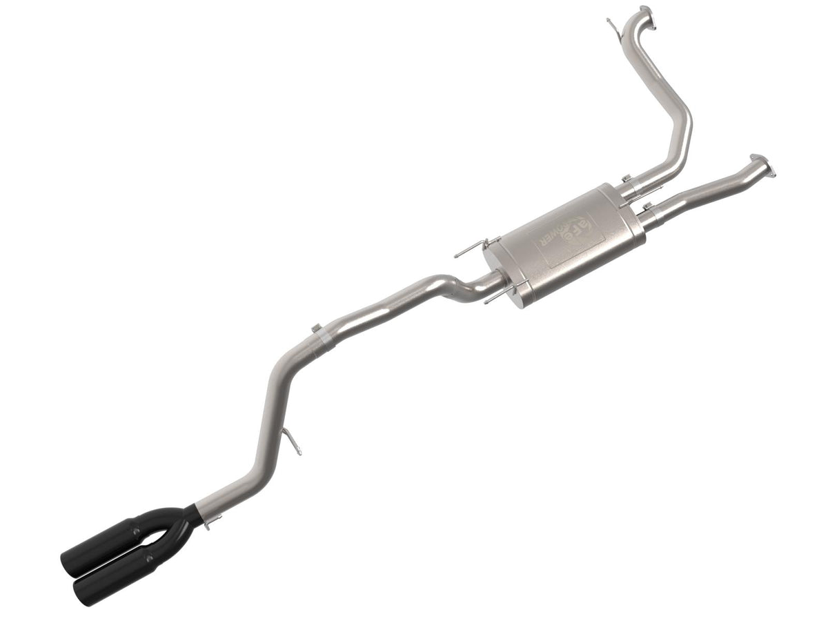 AFE Vulcan Series 3 IN Stainless Steel Cat-Back Exhaust w/Black Tip (2025-2026 Armada) - 49-36143-B