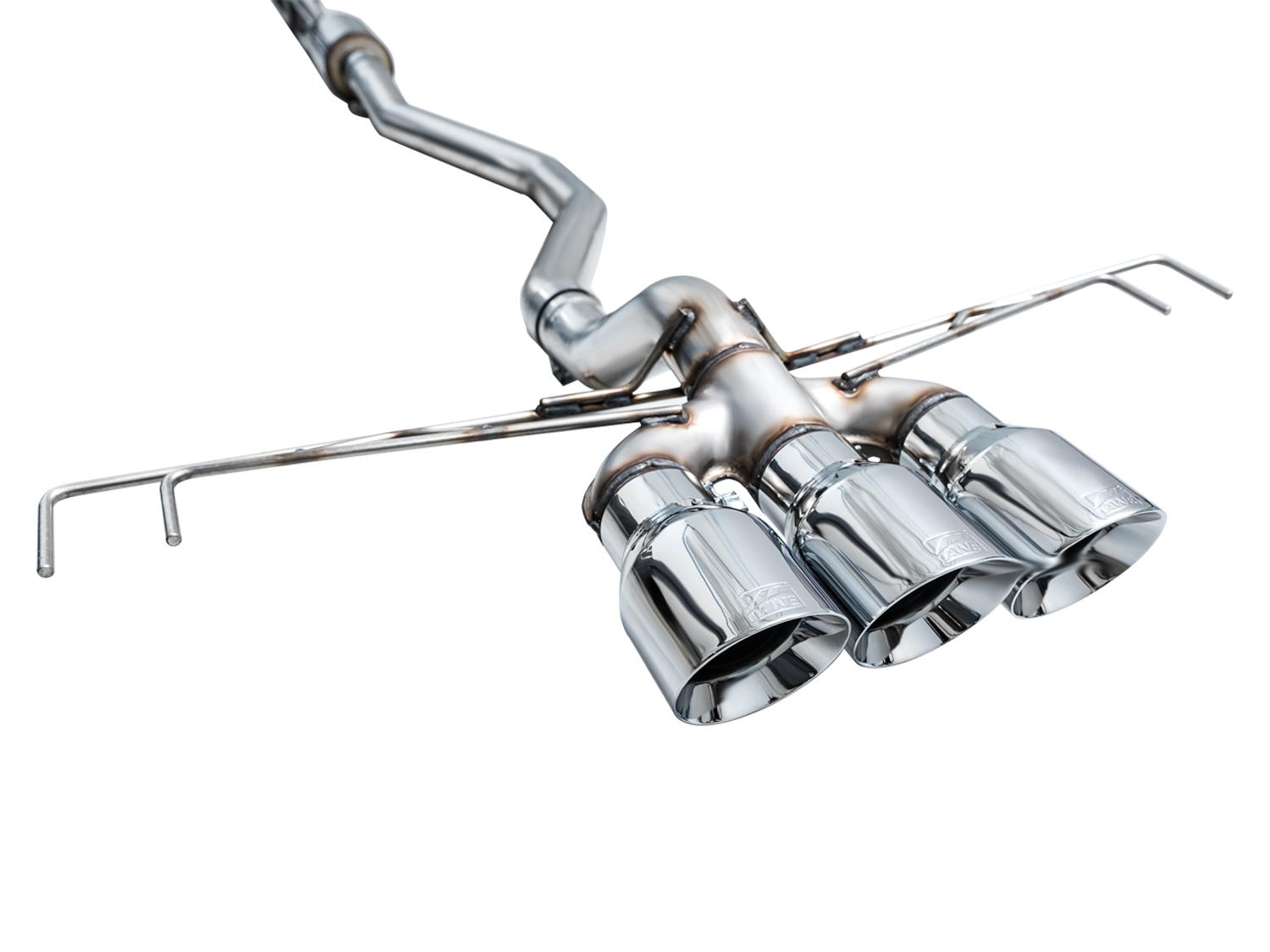 AWE Track Edition for FL5 CTR - Triple Chrome Tips - 3020-52287