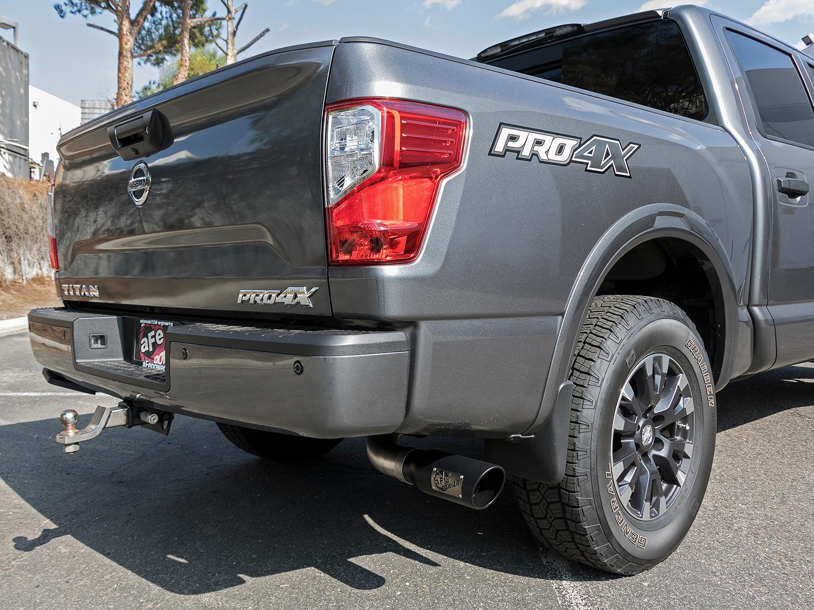 AFE MACH Force-Xp 2-1/2" Cat-Back Exhaust System w/ Black Tip (2017-2021 Titan) - 49-46125-B