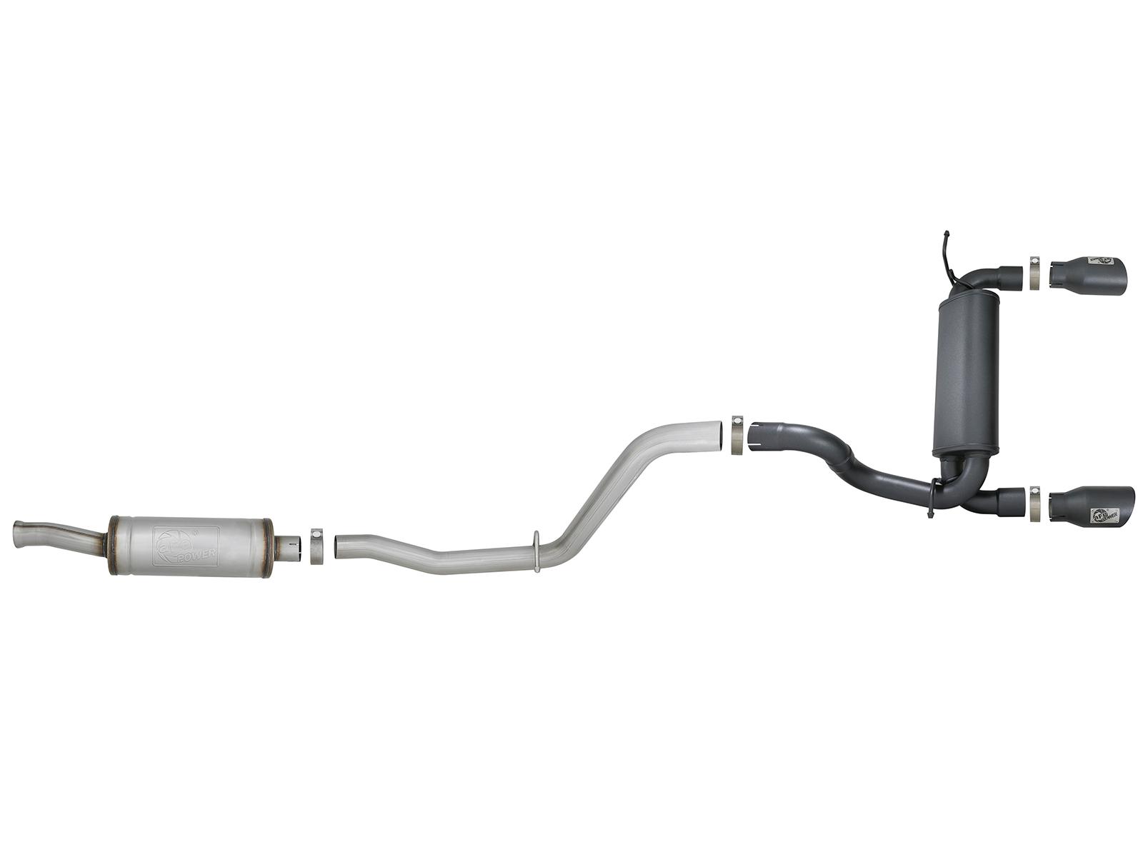 AFE Cat-Back Exhaust System (2018-2020 Jeep Wrangler V6-3.6L) - 49-48066-B