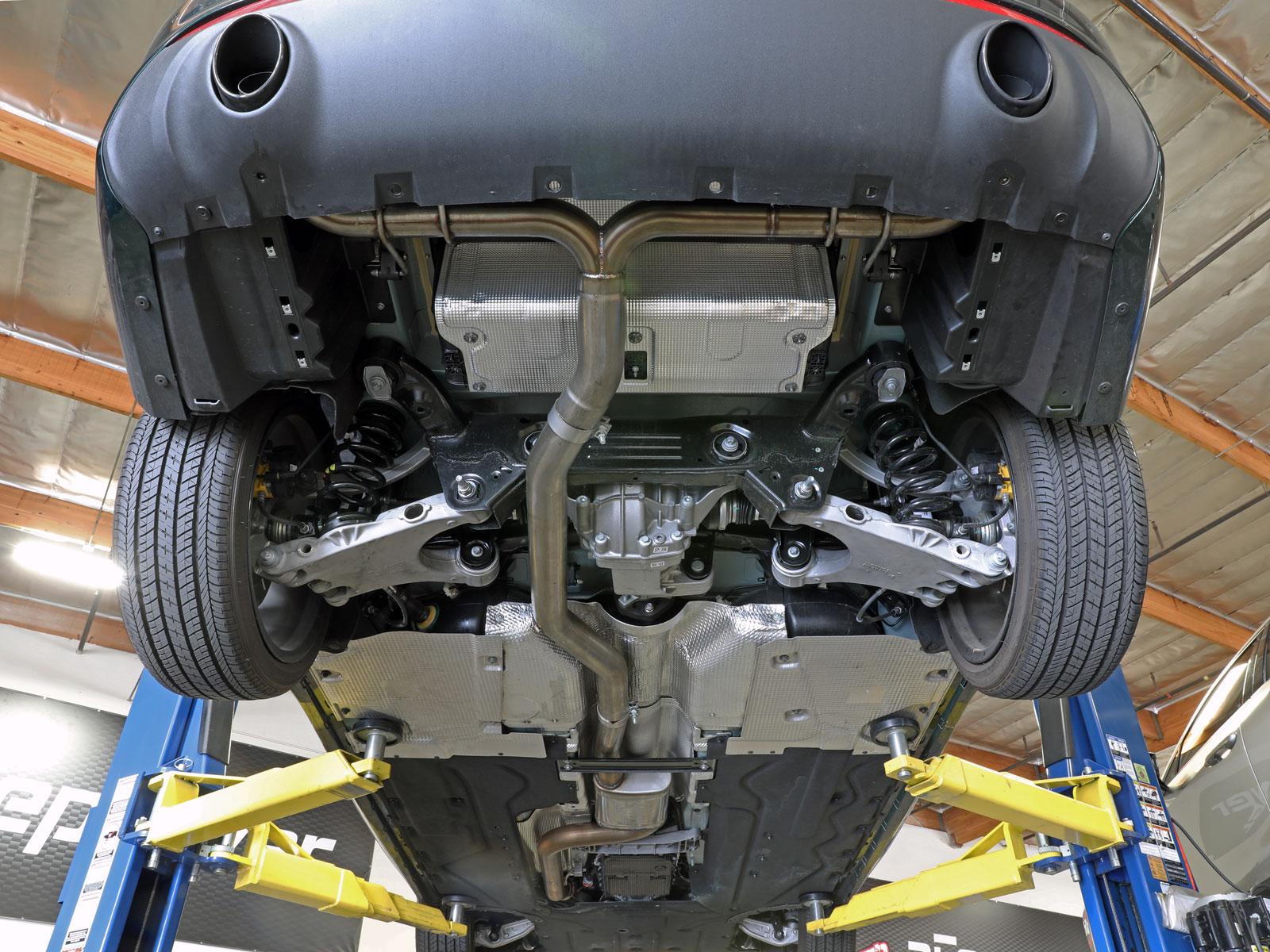 AFE 49-36903 MACH Force-Xp 3" to 2-1/2" 304 Stainless Steel Cat-Back Exhaust System (2017-2021 L4-2.0LT Alfa Romeo Giulia)