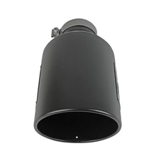 AFE MACH Force-Xp 409 Stainless Steel Clamp-on Exhaust Tip Black (4 IN Inlet x 8 IN Outlet x 15 IN L) - 49T40801-B15