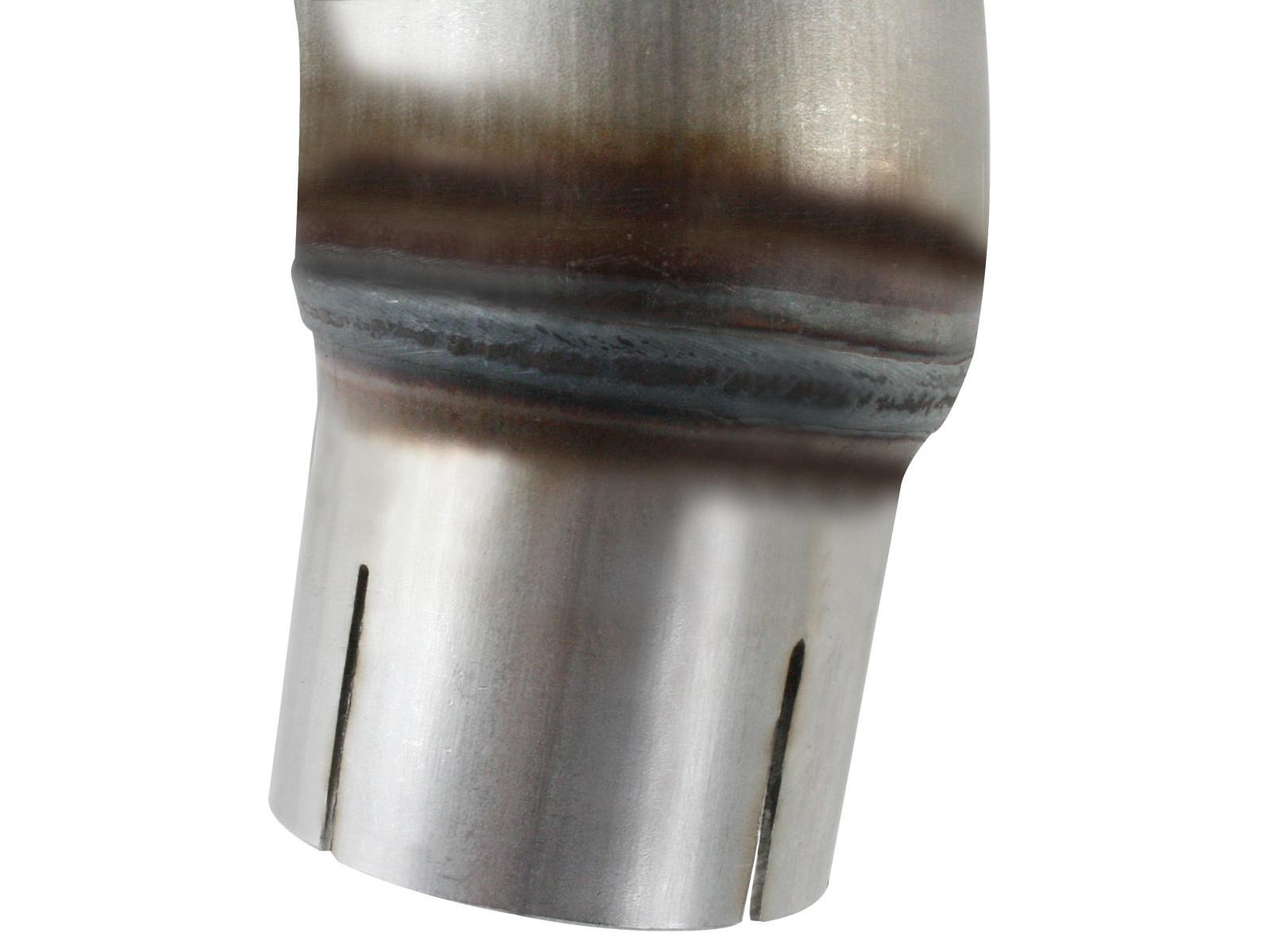 AFE Twisted Steel 2-1/2 IN Aluminized Steel Loop-Delete Downpipe - 48-06209