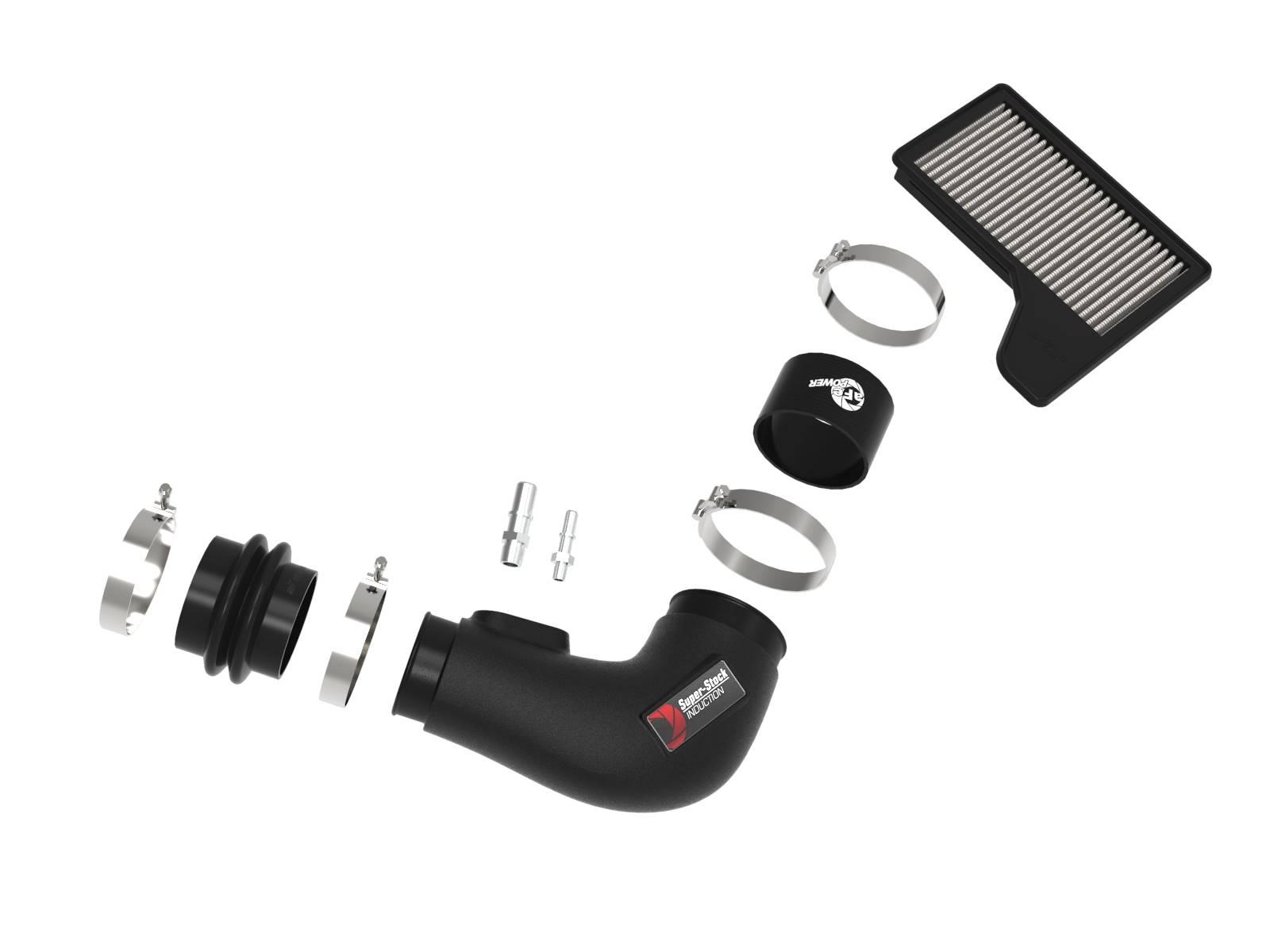AFE Super Stock Induction System w/ Pro DRY S Media (Ford Mustang 15-17 V6-3.7L) - 55-10007D