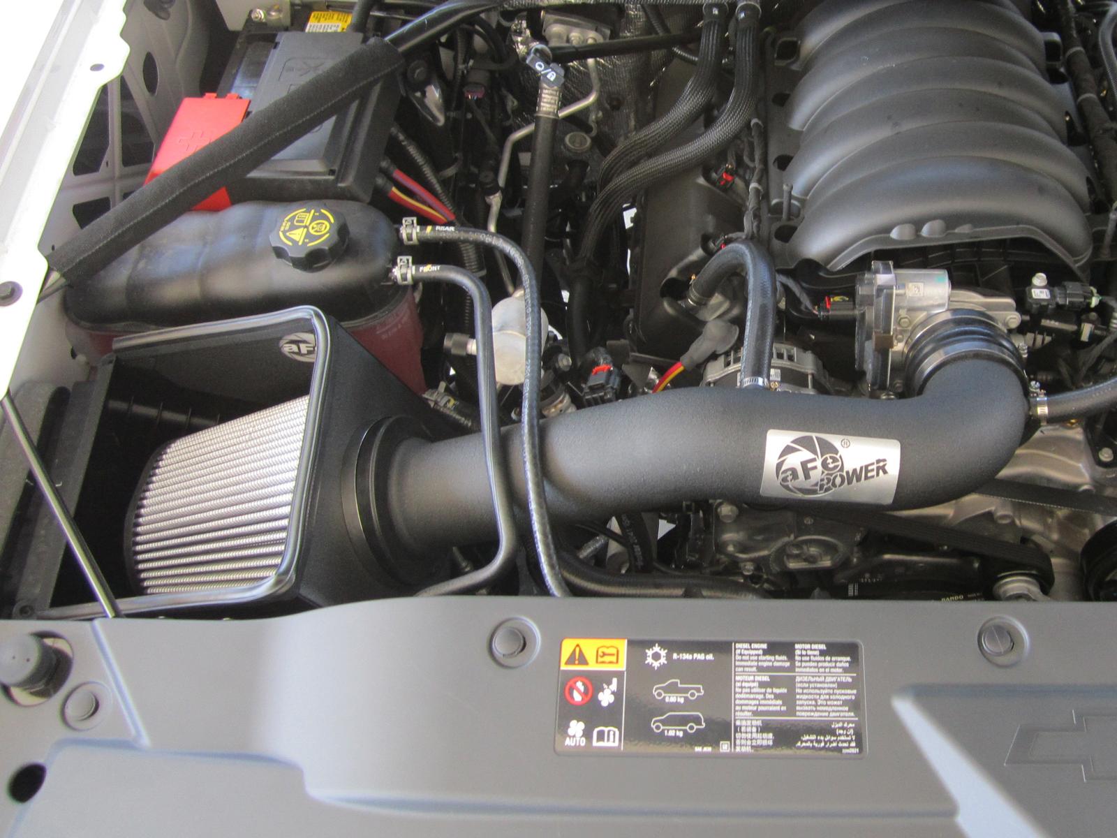 AFE Magnum FORCE Stage-2 Cold Air Intake System w/ Pro DRY S Media (2014-2019 GM Silverado/Sierra 1500 , 2015-2020 Tahoe/Suburban/Yukon/XL/Escalade V8-5.3L/6.2L) - 51-32332