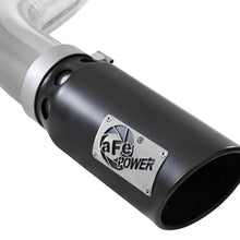 AFE Large Bore-HD 4 IN 409 Stainless Steel DPF-Back Exhaust System w/ Black Tip Ford F-150 2021 V6-3.0L (td) - 49-43143-B