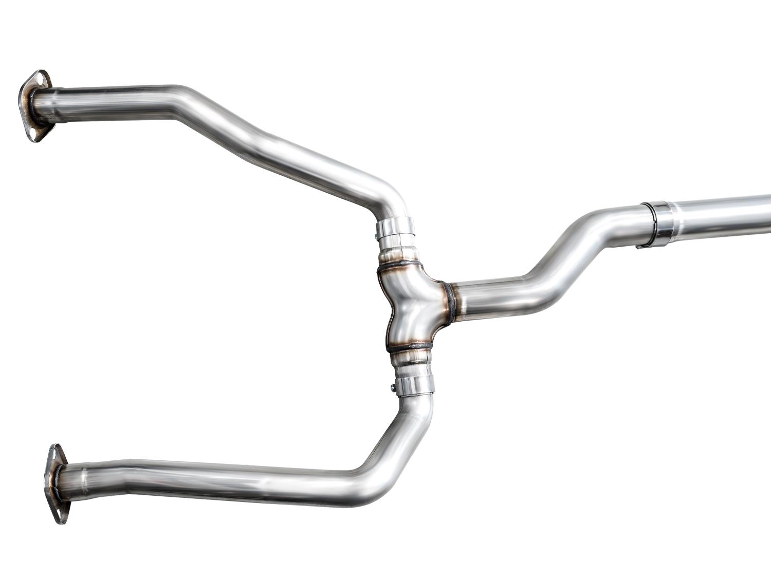 AWE 0FG Exhaust for 3rd Gen Toyota Tundra - Dual Chrome Silver Tips - 3015-32063