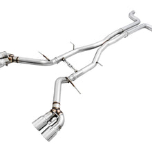 AWE Tuning 16-19 Chevy Camaro SS Non-Res Cat-Back Exhaust - Track Edition (Quad Chrome Silver Tips) - 3020-42066