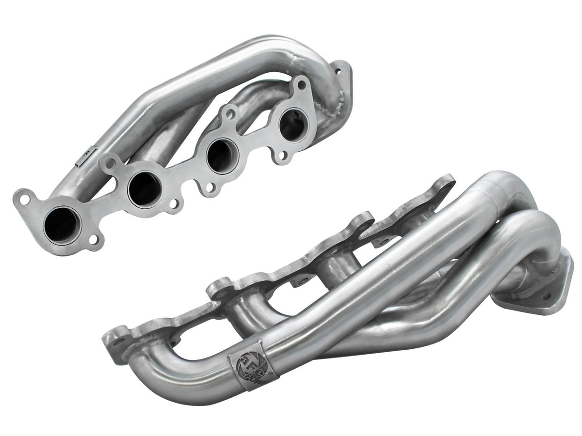 AFE Twisted Steel 409 Stainless Steel Short Tube Header (Ford F-150 11-14 V8-5.0L) - 48-43001