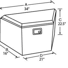 Tradesman Steel Trailer Tongue Storage Box (21in.) - Black