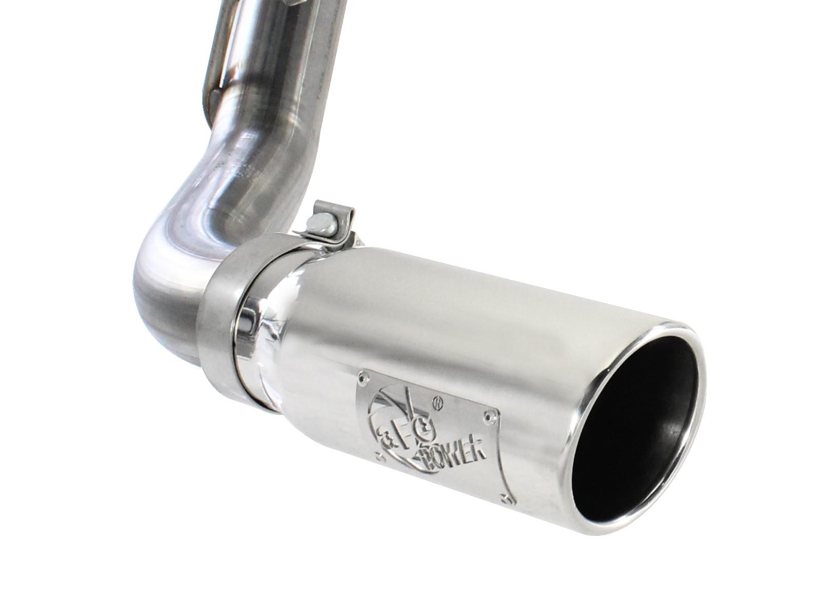 AFE MACH Force-Xp 3 IN 409 Stainless Steel Cat-Back Exhaust System w/Polished Tip - 49-44038-P