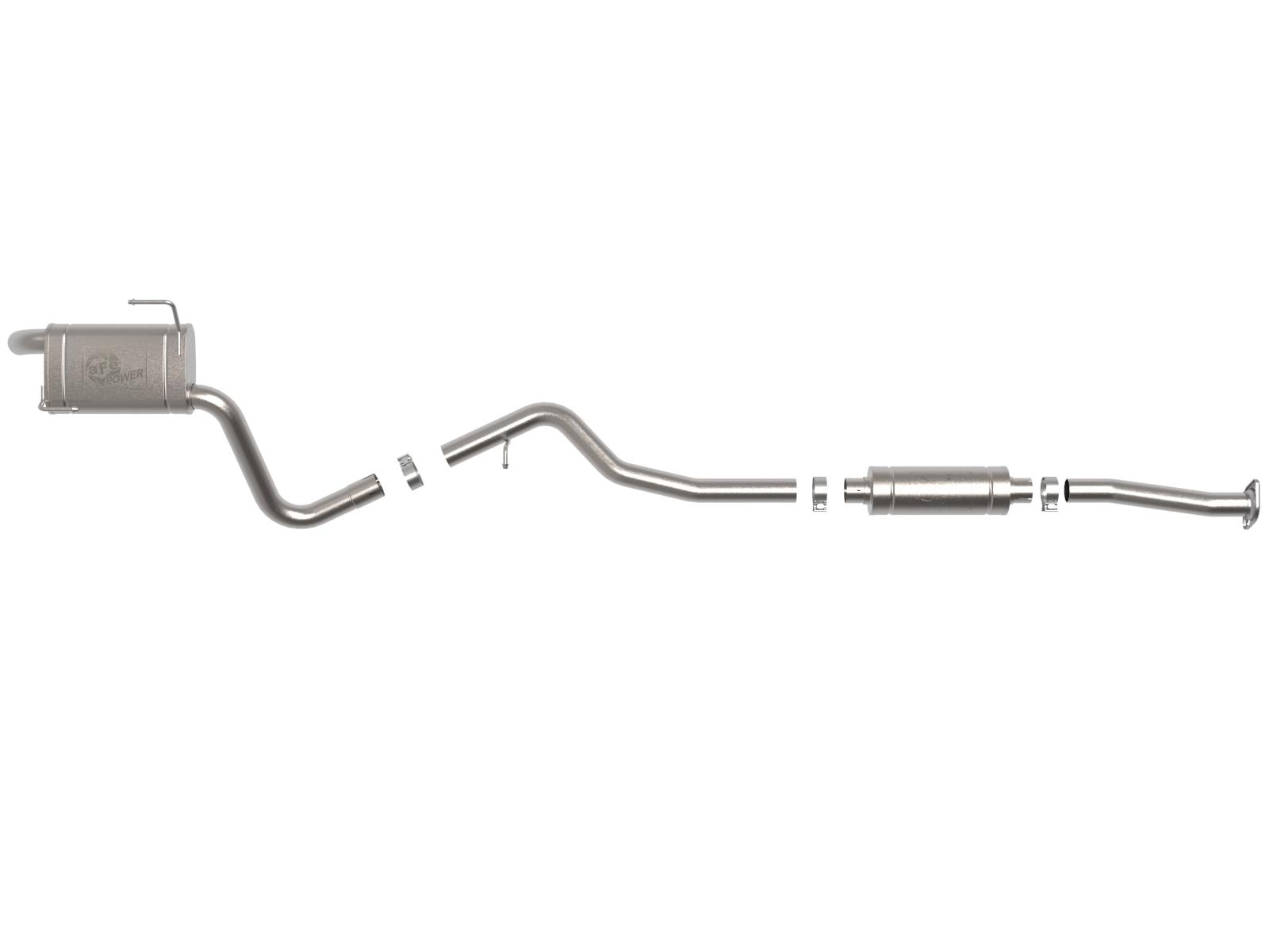 AFE Takeda 2-1/4 to 2-1/2 IN 304 Stainless Steel Cat-Back Exhaust Subaru Outback 10-14 H4-2.5L - 49-36806