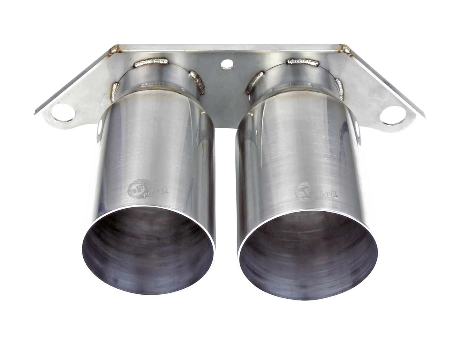 AFE MACH Force-Xp 4 IN Brushed Finish OE Replacement Exhaust Tips (Porsche 911 GT3 14-19 H6-3.8L/4.0L) - 49C36435-H