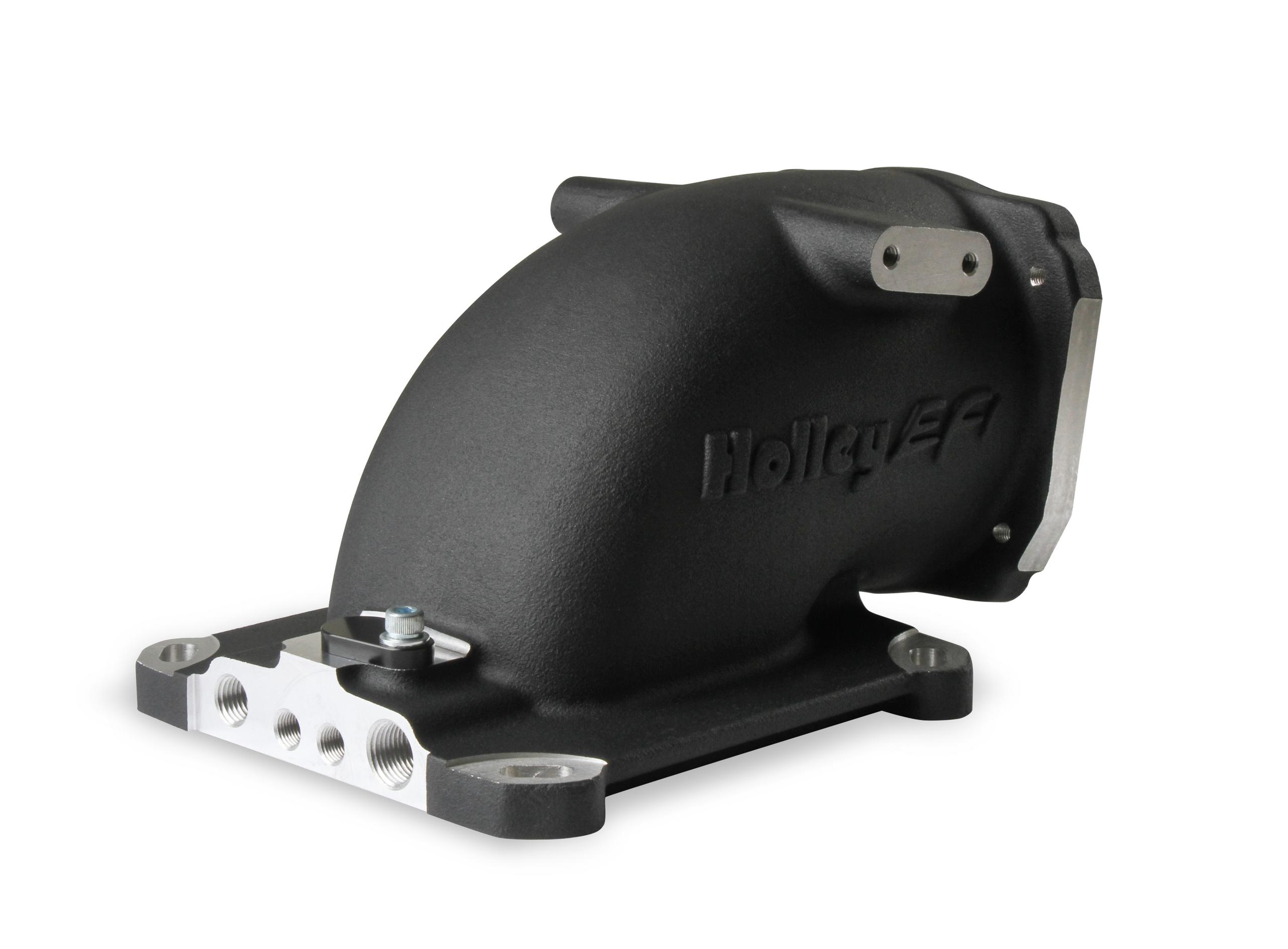 Holley Efi 300-240BK Intake Elbow, Gm Ls Throttle 4150, Black