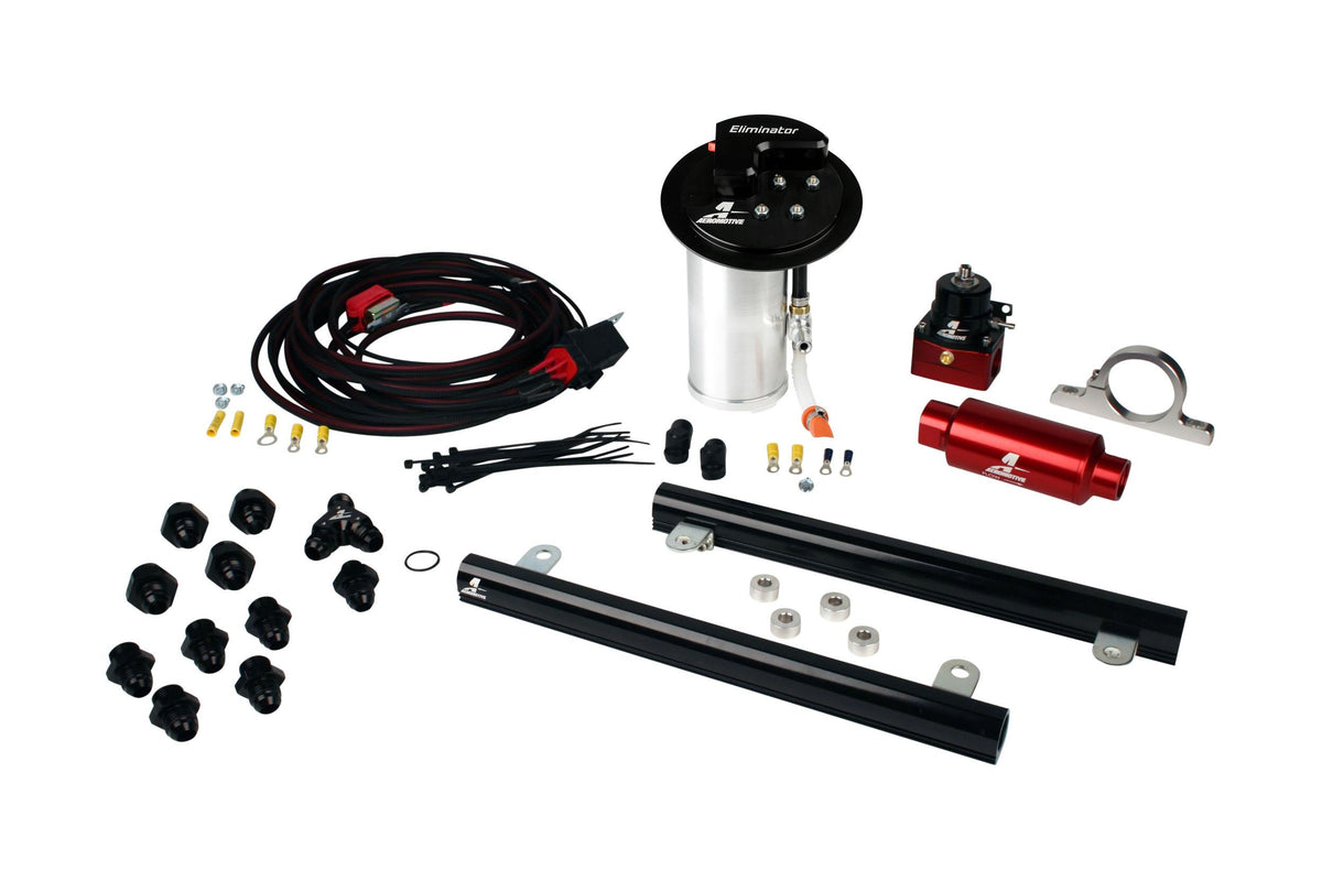 Aeromotive 17346 10-17 Mustang GT Stealth Eliminator Racing System with 5.4L CJ Fuel Rails