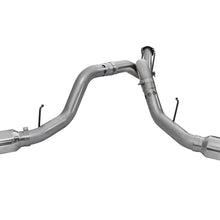 AFE Large Bore-HD 4 IN 409 Stainless Steel DPF-Back Exhaust System w/Polished Tip - 49-43065-P