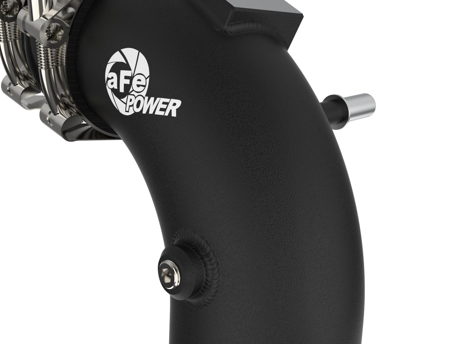 aFe BladeRunner Aluminum Hot and Cold Charge Pipe Kit - Black (2021-2022 Ford F-150 / Raptor V6-3.5L(tt)) - 46-20514-B