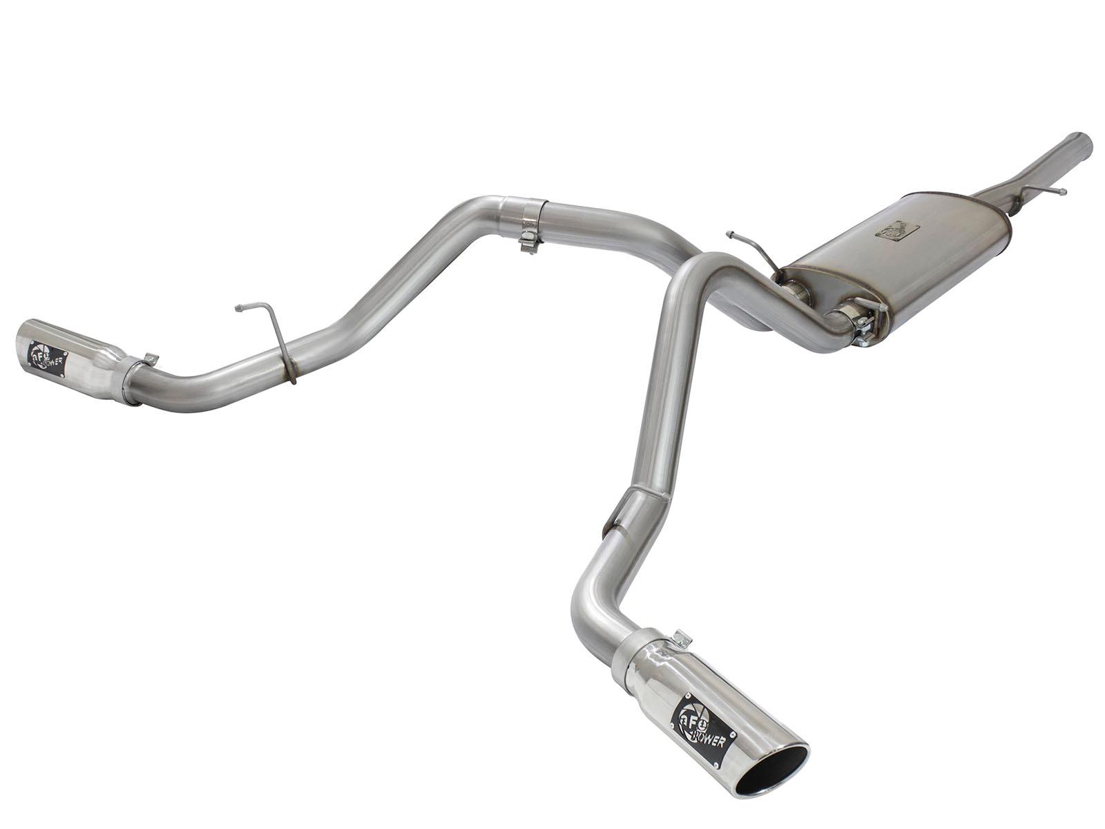 AFE MACH Force-Xp 3 IN 409 Stainless Steel Cat-Back Exhaust System w/Polished Tip - 49-44071-P