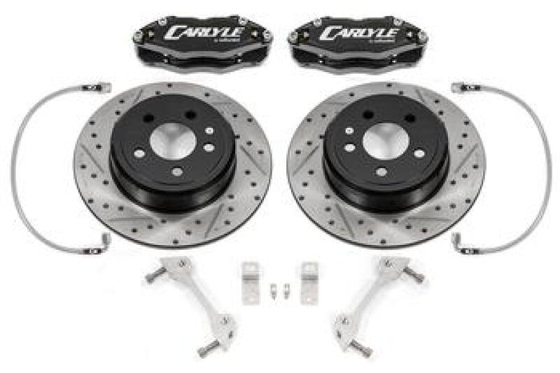 BMR Fabrication Brake Kit for 15" Conversion, Black Calipers, Redeye Black (2006-2023 Charger) - DBK112