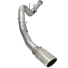 AFE Large Bore-HD 5 IN 409 Stainless Steel DPF-Back Exhaust System w/Polished Tip - 49-43064-P
