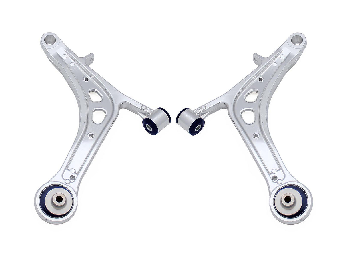 SuperPro Subaru 08-14 STI/11-14 WRX Alloy Front LCA Set (+Caster) (2008-2021 WRX, WRX STI, Impreza) - ALOY0015K