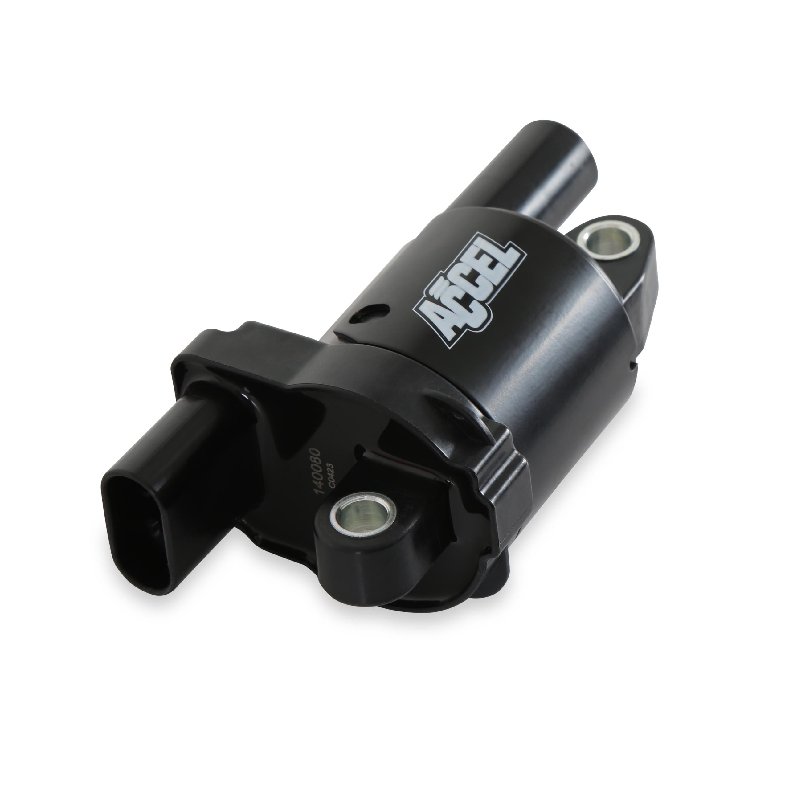 Accel 14-Up Lt Round Coil - Black 8 Pack () - 140080-8
