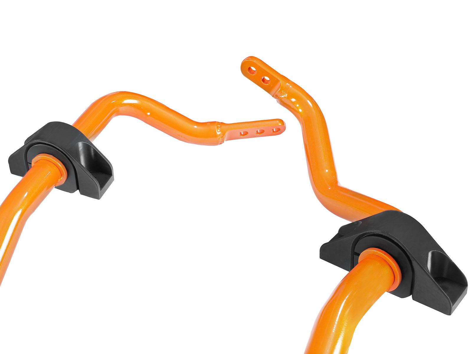 aFe CONTROL Front and Rear Sway Bar Set Orange (2015-2026 Mustang, Mustang) - 440-301001-N