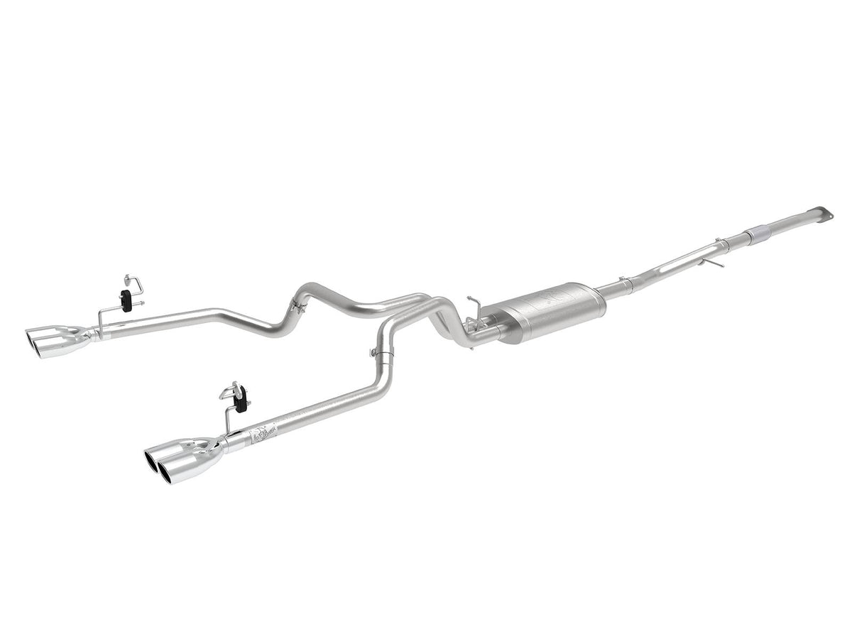 AFE Cat-Back Exhaust System (2019-2019 GM Trucks L4-2.7L (t)) - 49-34110-P