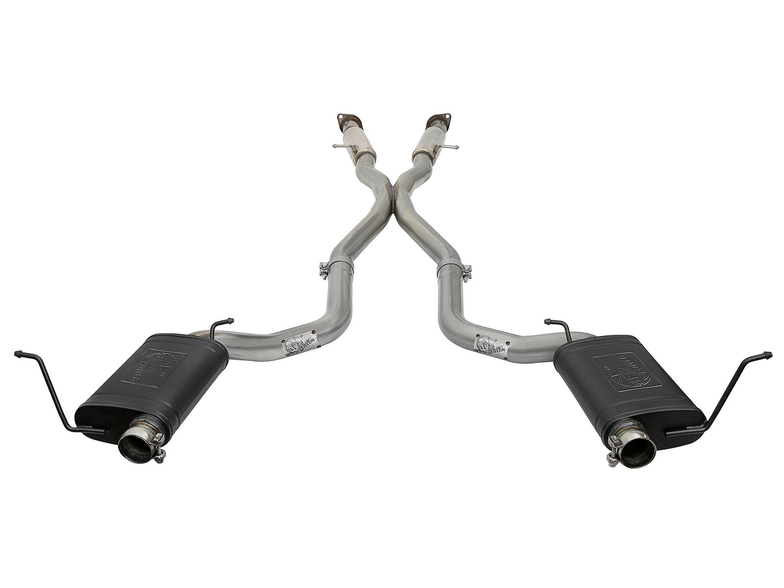 AFE MACH Force-Xp 3 IN 304 Stainless Steel Cat-Back Exhaust System w/ Resonator (2012-2021 Grand Cherokee, Grand Cherokee, Grand Cherokee) - 49-38059
