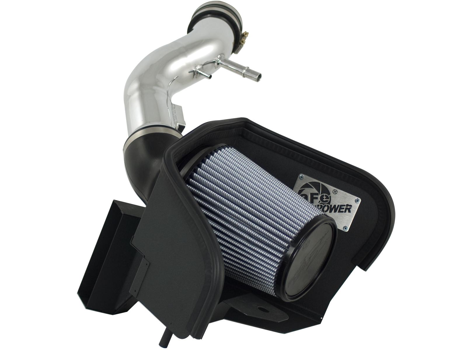 AFE Magnum FORCE Stage-2 Cold Air Intake System w/ Pro DRY S Media Polished (2011-2014 Mustang) - 51-12102-P