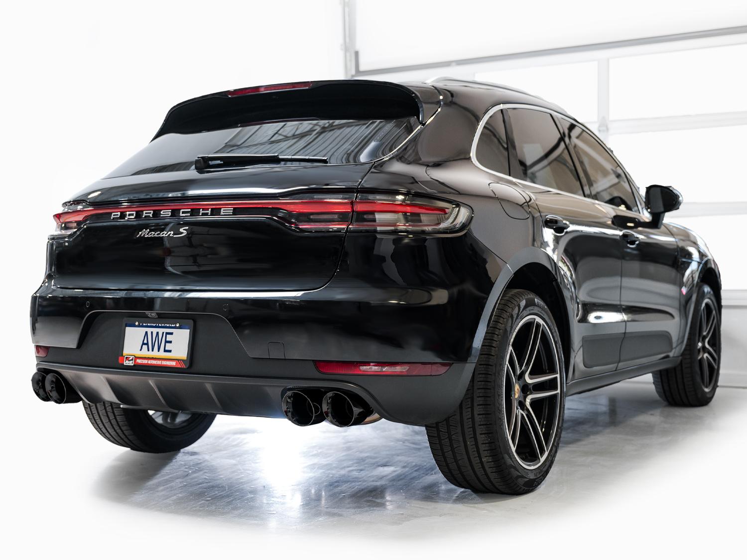 AWE Touring Edition Exhaust for '19-'21 Porsche Macan 3.0T/2.9TT - Diamond Black - 3015-43951