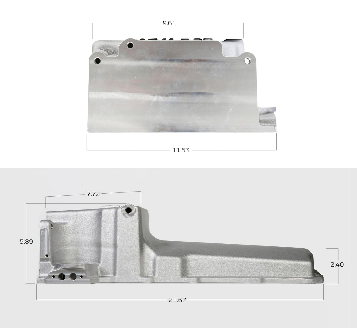 Holley 302-1BK Oil Pan, Gm Ls Retrofit - Black