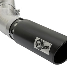 AFE Large Bore-HD 4 IN 409 Stainless Steel DPF-Back Exhaust System w/Black Tip (2017-2019 Silverado 2500 HD, Silverado 3500 HD, Sierra 2500 HD, Sierra 3500 HD) - 49-44085-B