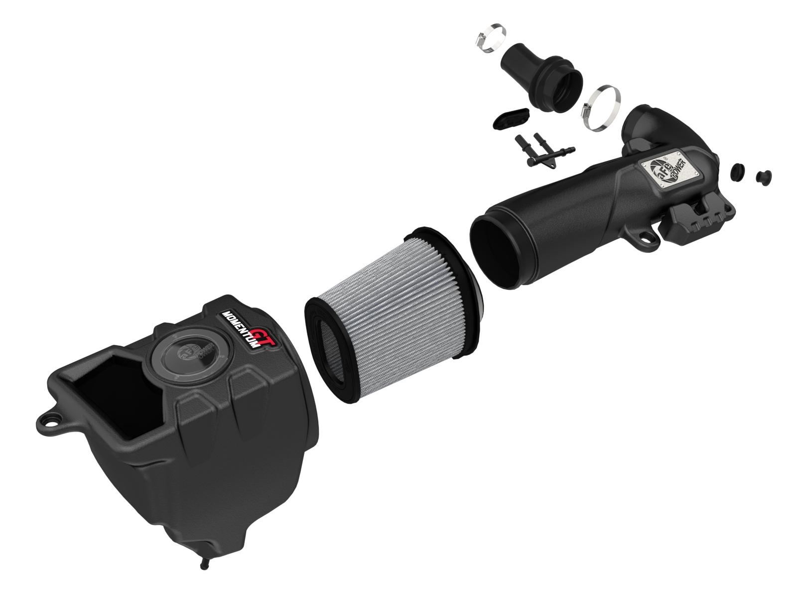 AFE Momentum GT Cold Air Intake System w/ Pro DRY S Filter (Jeep Wrangler 4xe (JL) 24-25 L4-2.0L (t) Hybrid) - 50-70123D