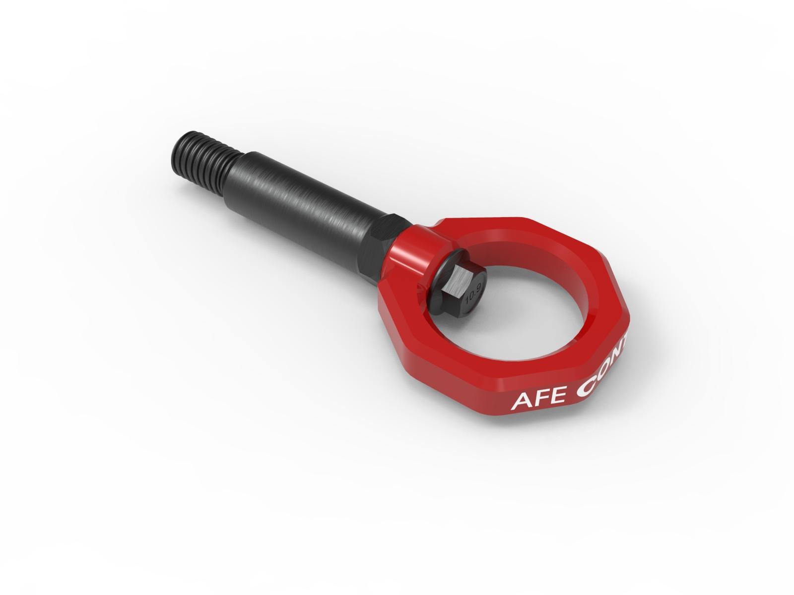 aFe CONTROL Rear Tow Hook Red (2020-2021 GR Supra, GR Supra, GR Supra) - 450-721001-R