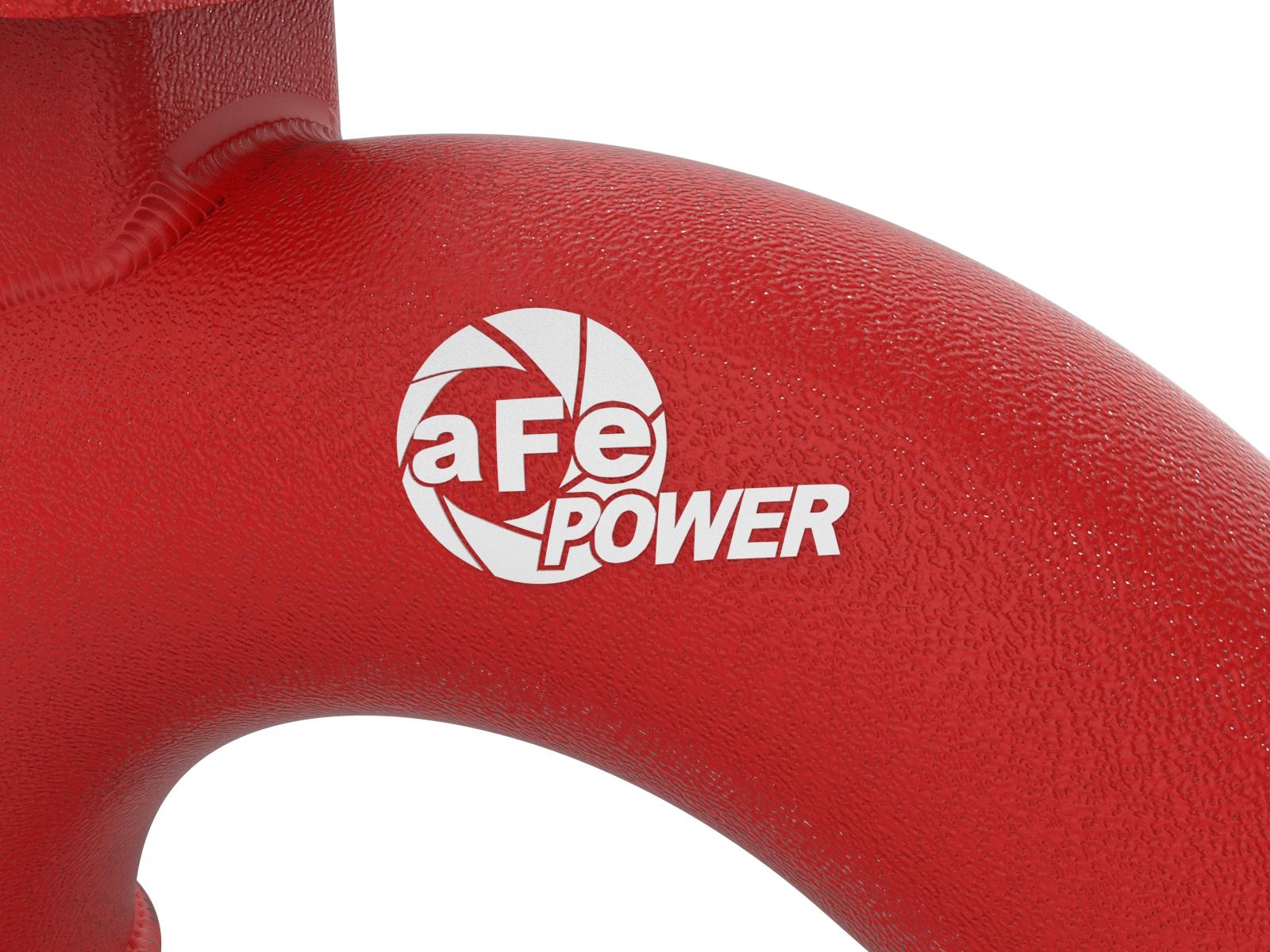 AFE BladeRunner 3 IN Aluminum Hot and Cold Charge Pipe Kit Red Kia Stinger 18-22 V6-3.3L (tt) - 46-20504-R