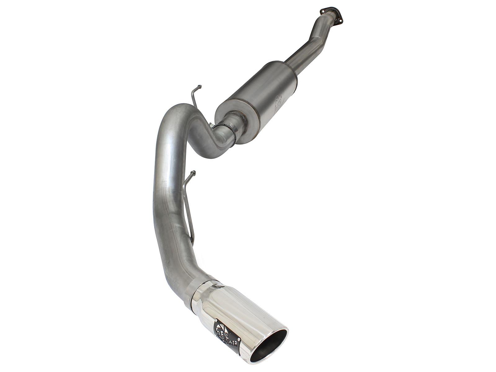 AFE MACH Force-Xp 4 IN 409 Stainless Steel Cat-Back Exhaust System w/Polished Tip (2015-2020 F-150, F-150) - 49-43069-P