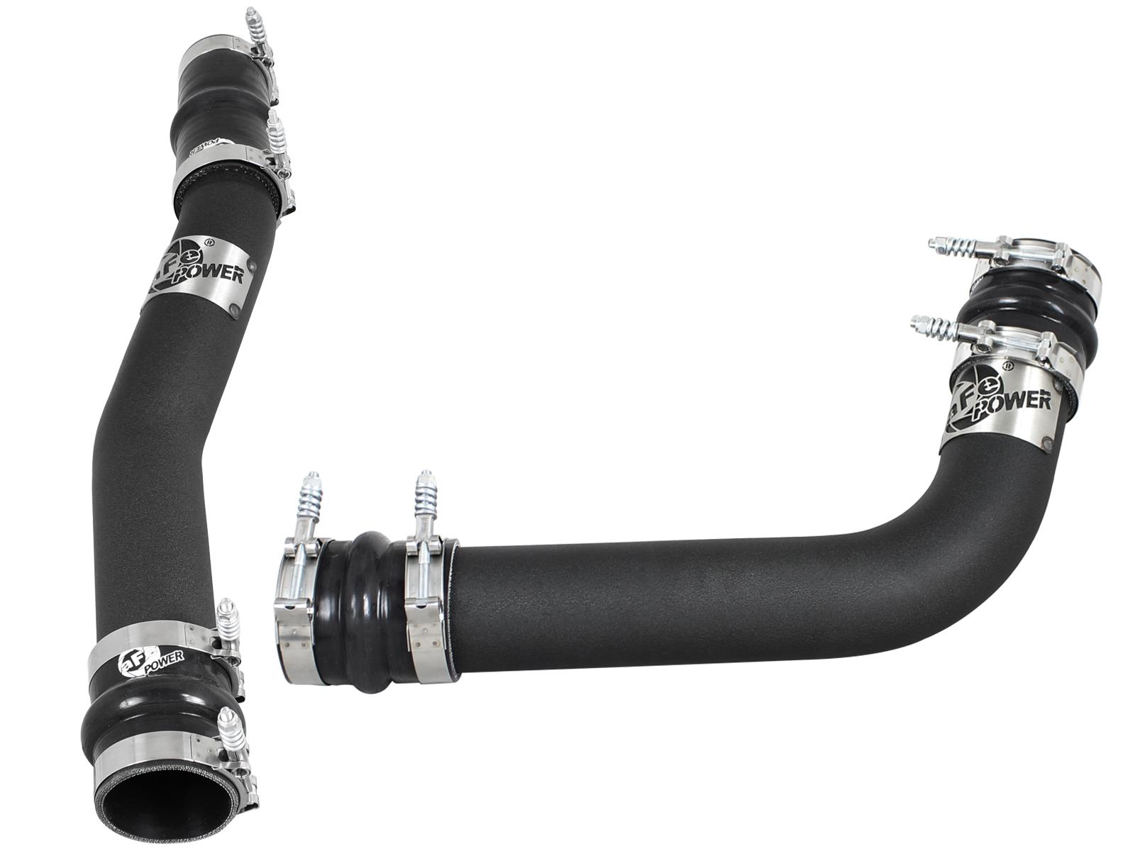 AFE BladeRunner 3 IN Aluminum Hot and Cold Charge Pipe Kit Black (2003-2007 Ram 2500, Ram 3500) - 46-20014