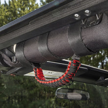 Rugged Ridge Grab Handle Kit Paracord Red/Black; 55-21 Jeep Cj/Wrangler/Gladiator - 13505.31