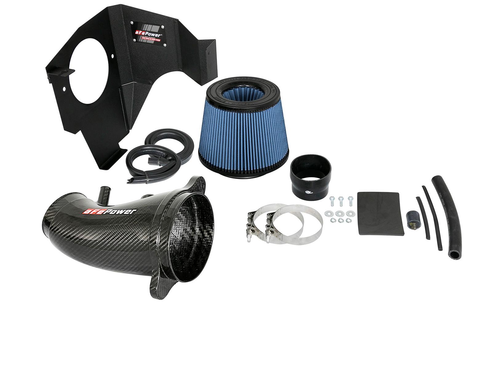 AFE Track Series Stage-2 Carbon Fiber Intake System w/ Pro 5R Filter (2011-2021 300, Challenger, Charger) - 54-12172-C