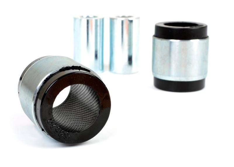 Whiteline Performance Rear Control Arm Lower Front Inner Bushing 04-14 Audi Whiteline (2004-2018 A3 Quattro, A3, Passat, Jetta, Golf, Rabbit, GTI, Eos, S3, TT Quattro, TT, R32, Tiguan, TTS Quattro, Passat CC, TT RS Quattro, Golf R, Vento, Q3, Q3 Quattro)