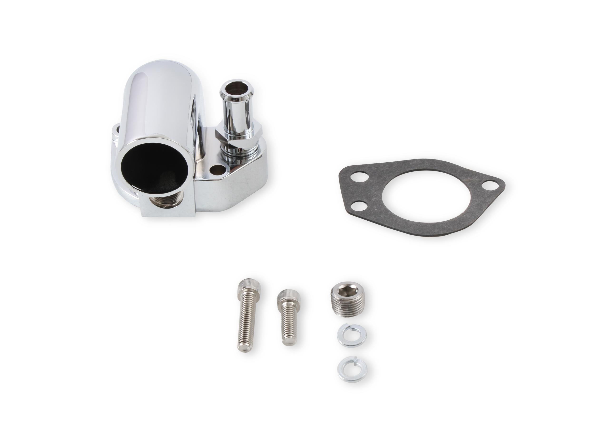 Mr. Gasket Water Neck - Chrome.  - 9713