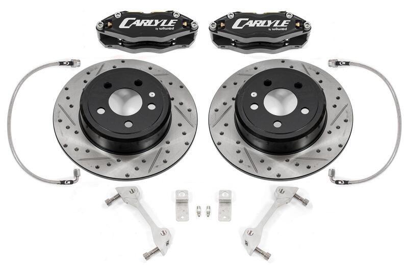 BMR Fabrication Brake Kit for 15" Conversion, Black Calipers, Non-Redeye Black (2006-2023 Charger) - DBK110