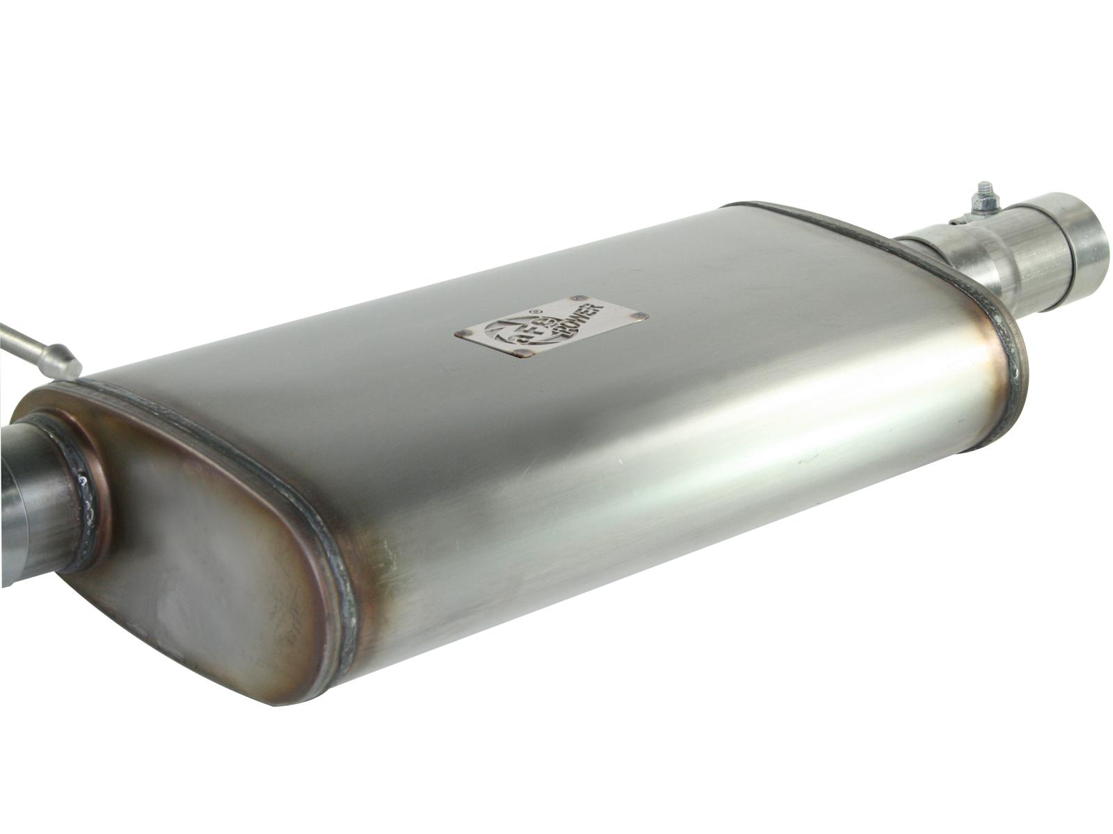 AFE MACH Force-Xp 2-1/2in 409 Stainless Steel Cat-Back Exhaust System (1997-2006 Wrangler, Wrangler, Wrangler, Wrangler, Wrangler, Wrangler, Wrangler, Wrangler) - 49-46223